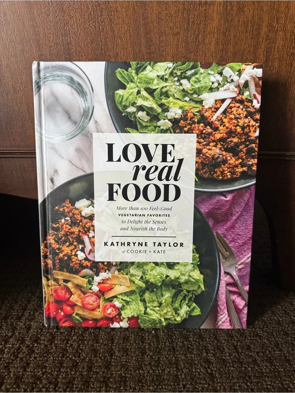'Love Real Food' Hardcover Vegetarian Cookbook -